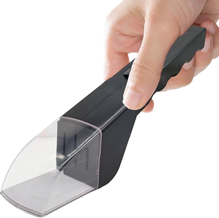 Stick Bug Catcher with transparent scoop and ergonomic handle for humane insect removal. Ideal for catching bugs on ceilings and corners indoors.